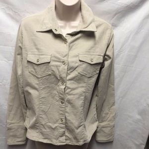Bailey Point Tan Corduroy Jacket Misses Sz S 6 8 P